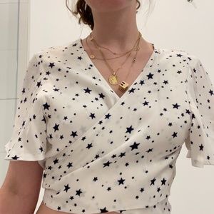 Rails Wrap Blouse Stars